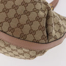 GUCCI GG Canvas Tote Bag Beige Gold 269953 Auth 186704A-12