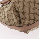 GUCCI GG Canvas Tote Bag Beige Gold 269953 Auth 186704A-13