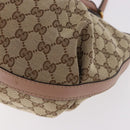 GUCCI GG Canvas Tote Bag Beige Gold 269953 Auth 186704A-14