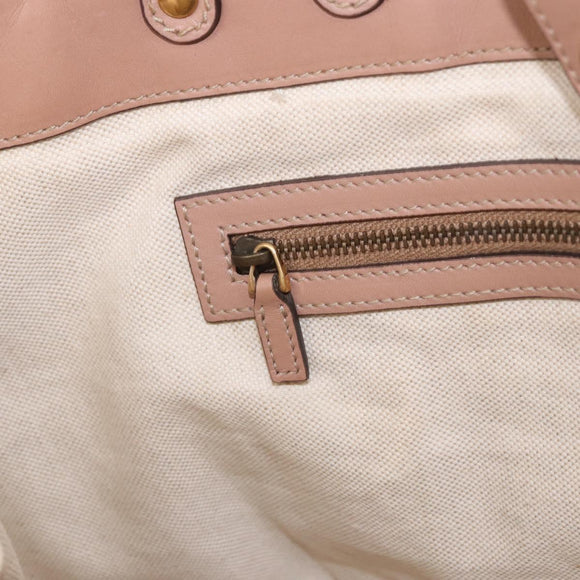 GUCCI GG Canvas Tote Bag Beige Gold 269953 Auth 186704A