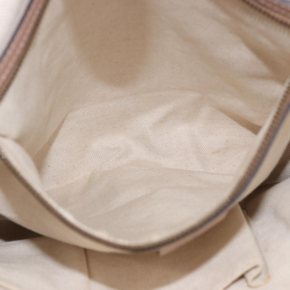 GUCCI GG Canvas Tote Bag Beige Gold 269953 Auth 186704A