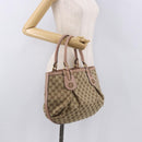GUCCI GG Canvas Tote Bag Beige Gold 269953 Auth 186704A-23