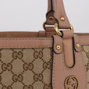 GUCCI GG Canvas Tote Bag Beige Gold 269953 Auth 186704A-4
