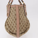 GUCCI GG Canvas Tote Bag Beige Gold 269953 Auth 186704A-6