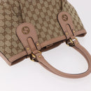 GUCCI GG Canvas Tote Bag Beige Gold 269953 Auth 186704A-7