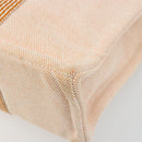 HERMES Fourre Tout PM Hand Bag Canvas Orange Silver Auth 186705A-12