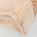 HERMES Fourre Tout PM Hand Bag Canvas Orange Silver Auth 186705A-13