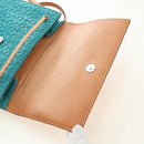 CELINE C Macadam Canvas Backpack Silver Turquoise Blue Auth 186708V-24