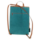 CELINE C Macadam Canvas Backpack Silver Turquoise Blue Auth 186708V-2