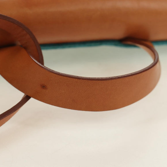 CELINE C Macadam Canvas Backpack Silver Turquoise Blue Auth 186708V