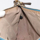 FENDI Zucchino Canvas Shoulder Bag Beige Gold 8BR531 Auth 186711V-18