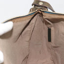FENDI Zucchino Canvas Shoulder Bag Beige Gold 8BR531 Auth 186711V-19