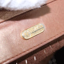 FENDI Shoulder Bag Leather 2way Bronze Gold Auth 186712-19