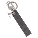 LOUIS VUITTON Bag Charm Leather Gray Silver M00893 LV Auth 186716-1