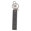 LOUIS VUITTON Bag Charm Leather Gray Silver M00893 LV Auth 186716-6
