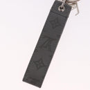 LOUIS VUITTON Bag Charm Leather Gray Silver M00893 LV Auth 186716-7