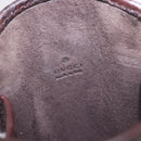 GUCCI Micro Guccissima GG Canvas Sunglass Case Leather Brown Gold Auth 186717-8