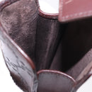 GUCCI Micro Guccissima GG Canvas Sunglass Case Leather Brown Gold Auth 186717-11