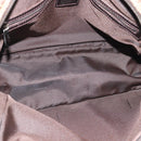 FENDI Zucchino Canvas Hand Bag Beige Silver Auth 186800A-11