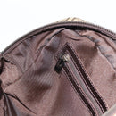 FENDI Zucchino Canvas Hand Bag Beige Silver Auth 186800A-22