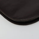 SAINT LAURENT Shoulder Bag Leather Brown Gold Auth 186801A-13