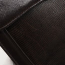 SAINT LAURENT Shoulder Bag Leather Brown Gold Auth 186801A-15