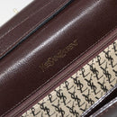 SAINT LAURENT Shoulder Bag Leather Brown Gold Auth 186801A-17