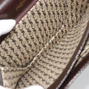 SAINT LAURENT Shoulder Bag Leather Brown Gold Auth 186801A-18