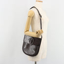 SAINT LAURENT Shoulder Bag Leather Brown Gold Auth 186801A-25