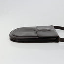 SAINT LAURENT Shoulder Bag Leather Brown Gold Auth 186801A-4