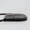 SAINT LAURENT Shoulder Bag Leather Brown Gold Auth 186801A-5