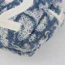 Christian Dior Trotter Canvas Hand Bag Pile Blue Auth 186803-10