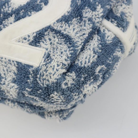 Christian Dior Trotter Canvas Hand Bag Pile Blue Auth 186803