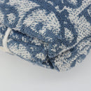 Christian Dior Trotter Canvas Hand Bag Pile Blue Auth 186803-11