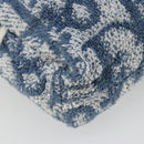Christian Dior Trotter Canvas Hand Bag Pile Blue Auth 186803-13