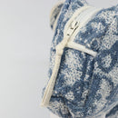 Christian Dior Trotter Canvas Hand Bag Pile Blue Auth 186803-14