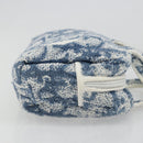 Christian Dior Trotter Canvas Hand Bag Pile Blue Auth 186803-4
