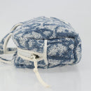 Christian Dior Trotter Canvas Hand Bag Pile Blue Auth 186803-5