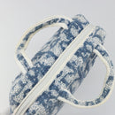 Christian Dior Trotter Canvas Hand Bag Pile Blue Auth 186803-6