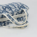 Christian Dior Trotter Canvas Hand Bag Pile Blue Auth 186803-7