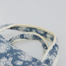 Christian Dior Trotter Canvas Hand Bag Pile Blue Auth 186803-8