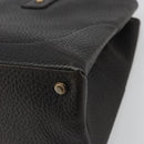 GUCCI Hand Bag Leather Black Gold 131325 Auth 186805A-15