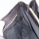 GUCCI Hand Bag Leather Black Gold 131325 Auth 186805A-19