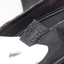 GUCCI Hand Bag Leather Black Gold 131325 Auth 186805A-12