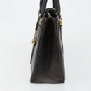 GUCCI Hand Bag Leather Black Gold 131325 Auth 186805A-3