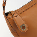 Salvatore Ferragamo Shoulder Bag Leather Brown Auth 186806A-18