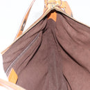 Salvatore Ferragamo Shoulder Bag Leather Brown Auth 186806A-19