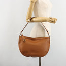 Salvatore Ferragamo Shoulder Bag Leather Brown Auth 186806A-23