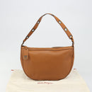 Salvatore Ferragamo Shoulder Bag Leather Brown Auth 186806A-12