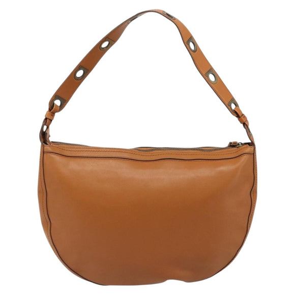 Salvatore Ferragamo Shoulder Bag Leather Brown Auth 186806A